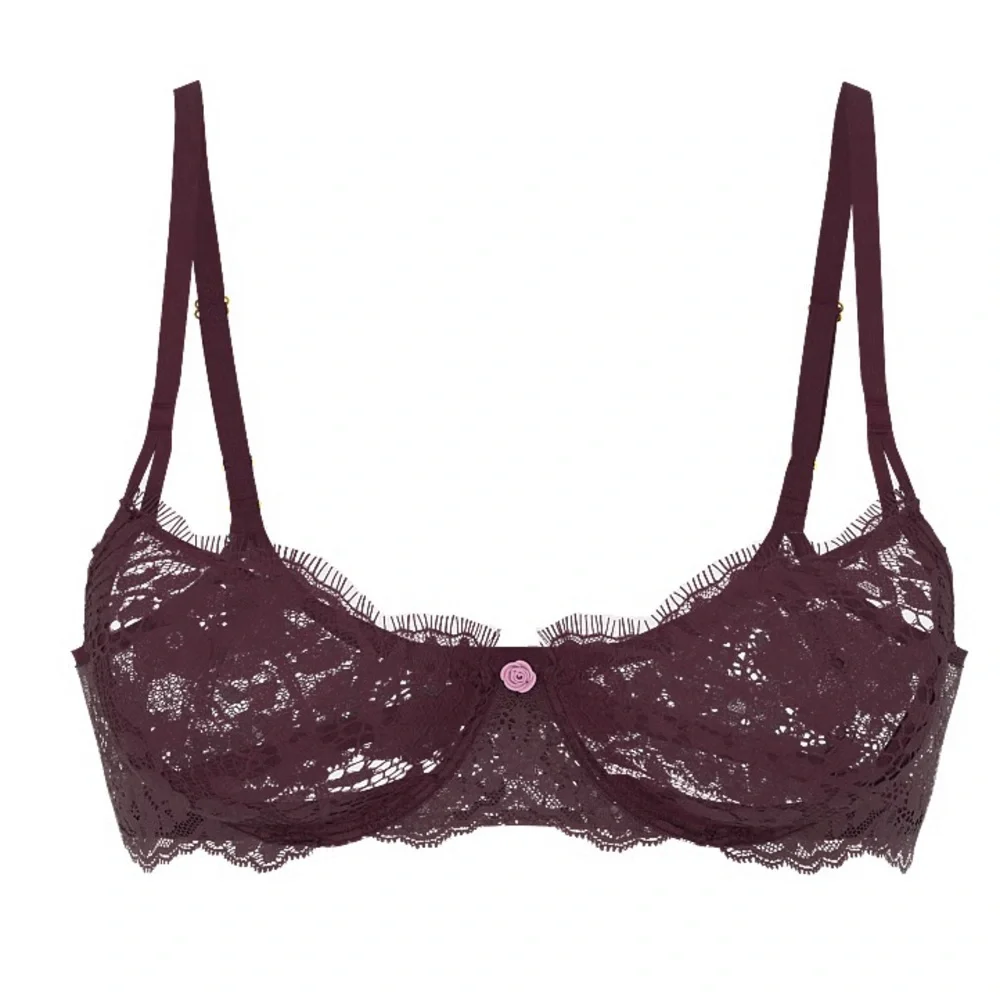 Dream Angels Wicked Unlined Lace Balconette Bra 32D - Picture 3 of 7